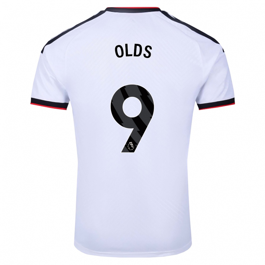 נשים Ellie Olds #9 לבן שחור אדום ג'רזי ביתית 2026/27 חולצה קצרה