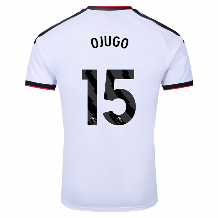 נשים Tyrell Ojugo #15 לבן שחור אדום ג'רזי ביתית 2026/27 חולצה קצרה
