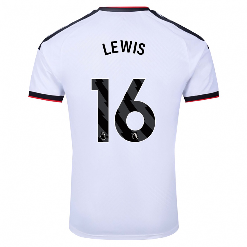 נשים Milla Lewis #16 לבן שחור אדום ג'רזי ביתית 2026/27 חולצה קצרה