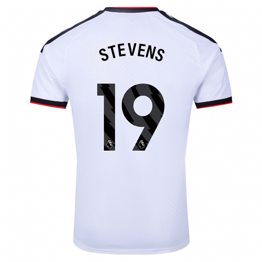 נשים Lily Stevens #19 לבן שחור אדום ג'רזי ביתית 2026/27 חולצה קצרה