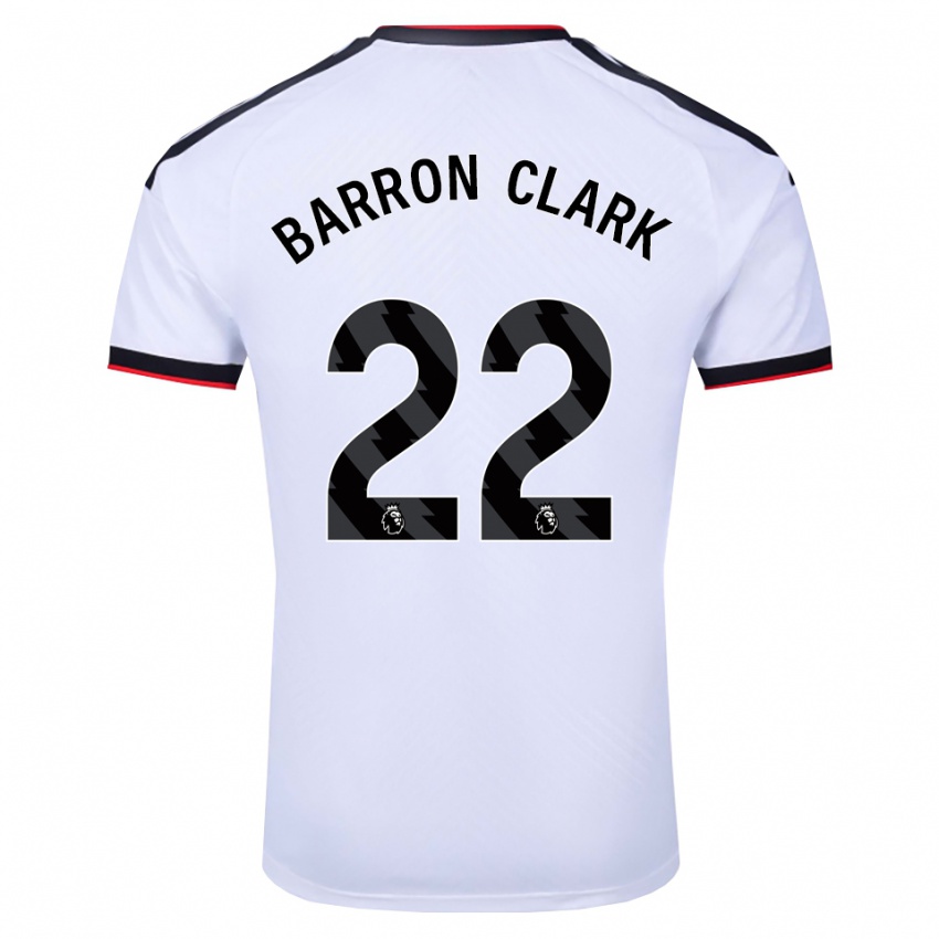 נשים Betty Barron-Clark #22 לבן שחור אדום ג'רזי ביתית 2026/27 חולצה קצרה