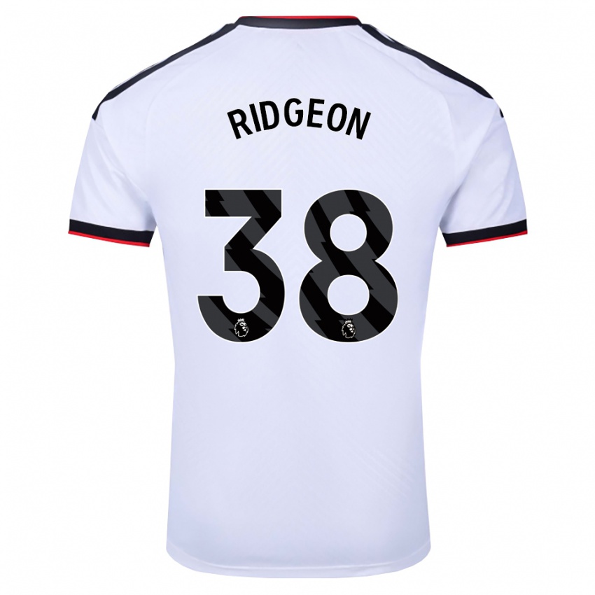 נשים Seth Ridgeon #38 לבן שחור אדום ג'רזי ביתית 2026/27 חולצה קצרה