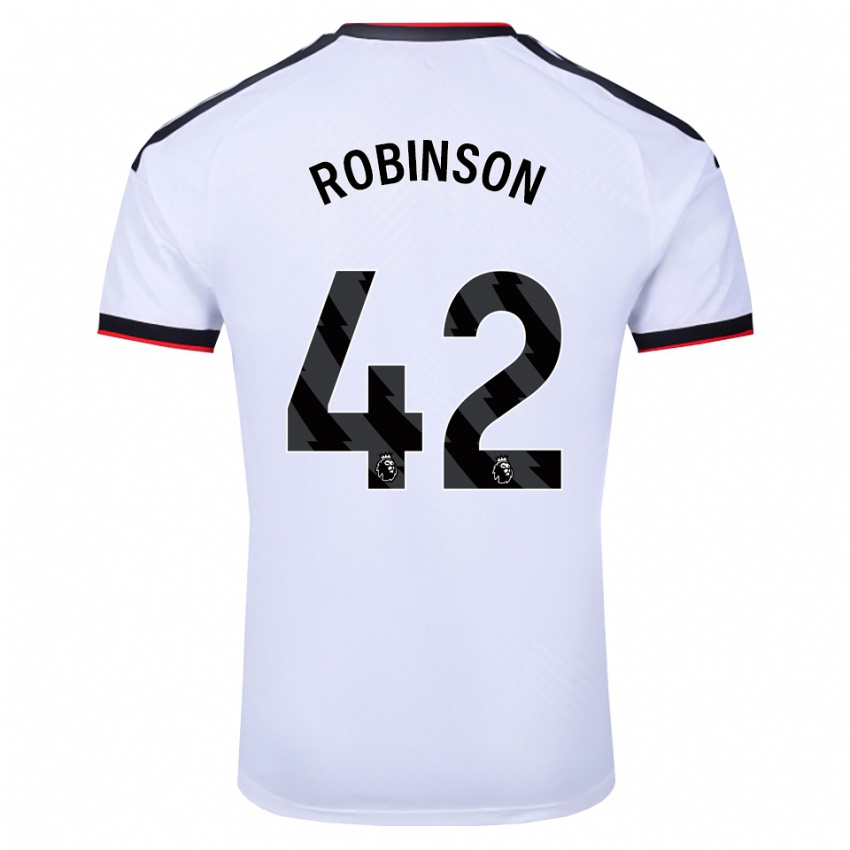 נשים Charlie Robinson #42 לבן שחור אדום ג'רזי ביתית 2026/27 חולצה קצרה