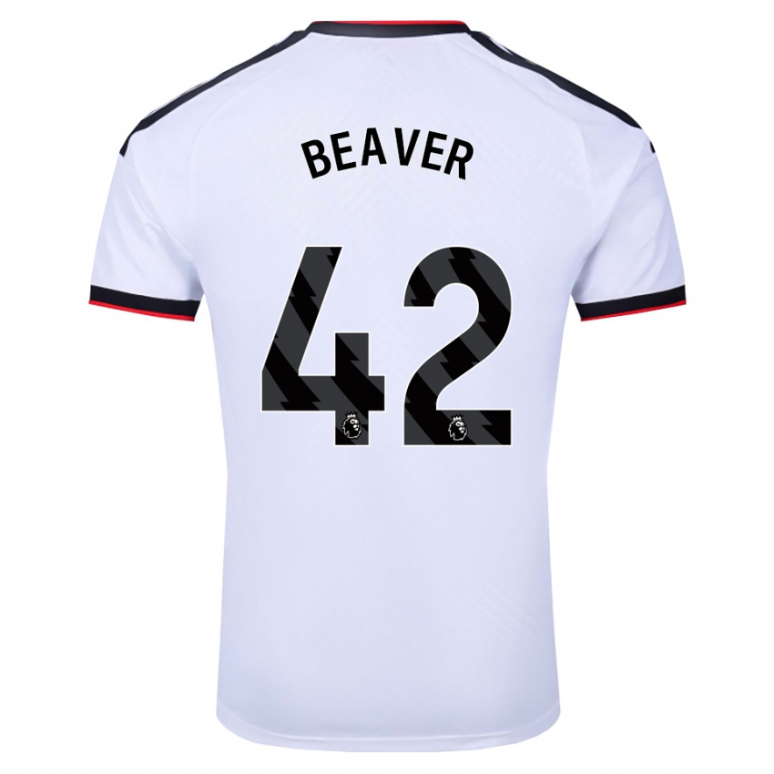 נשים Cat Beaver #42 לבן שחור אדום ג'רזי ביתית 2026/27 חולצה קצרה