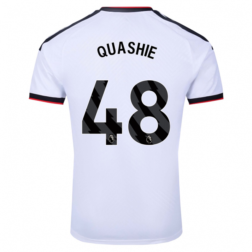 נשים Jayden Quashie #48 לבן שחור אדום ג'רזי ביתית 2026/27 חולצה קצרה