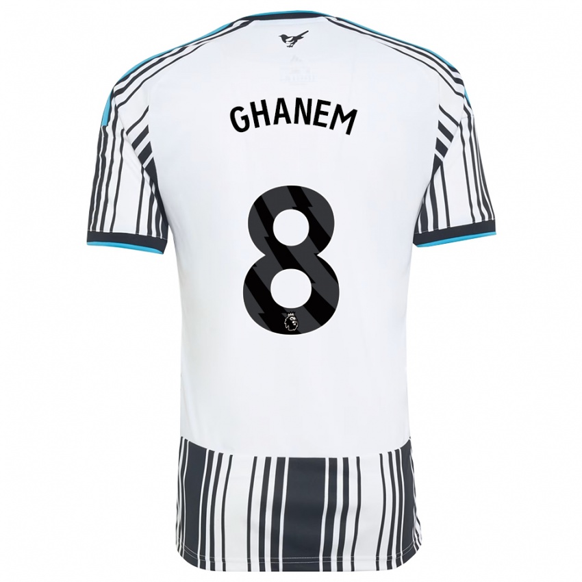 נשים Muawiya Ghanem #8 כחול שמיים שחור לבן ג'רזי ביתית 2026/27 חולצה קצרה