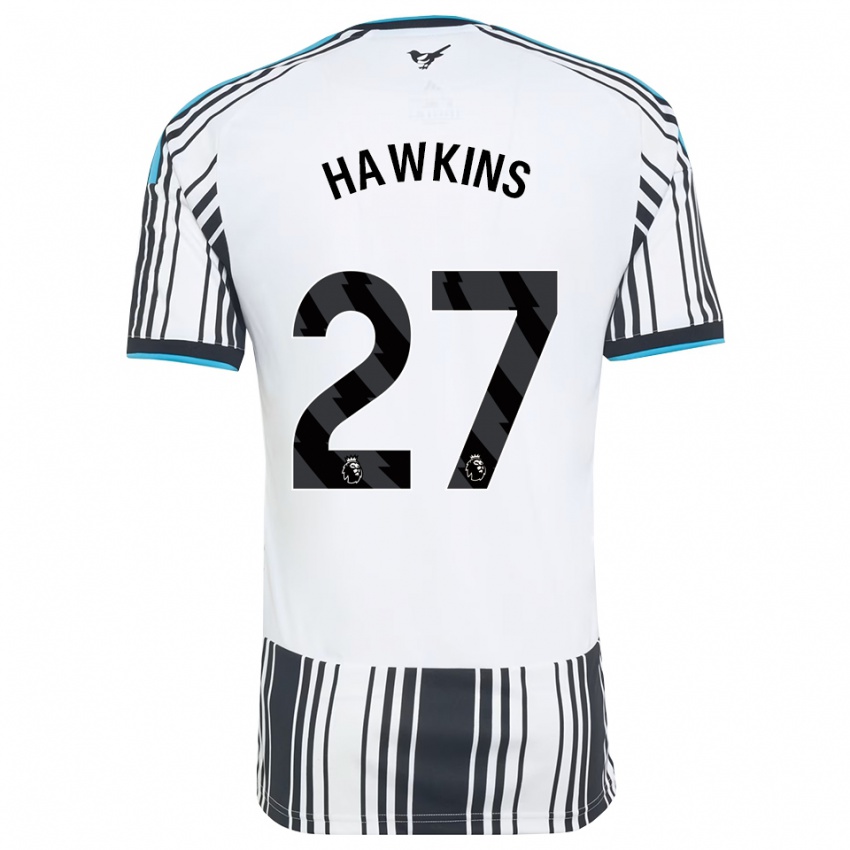 נשים Hannah Hawkins #27 כחול שמיים שחור לבן ג'רזי ביתית 2026/27 חולצה קצרה