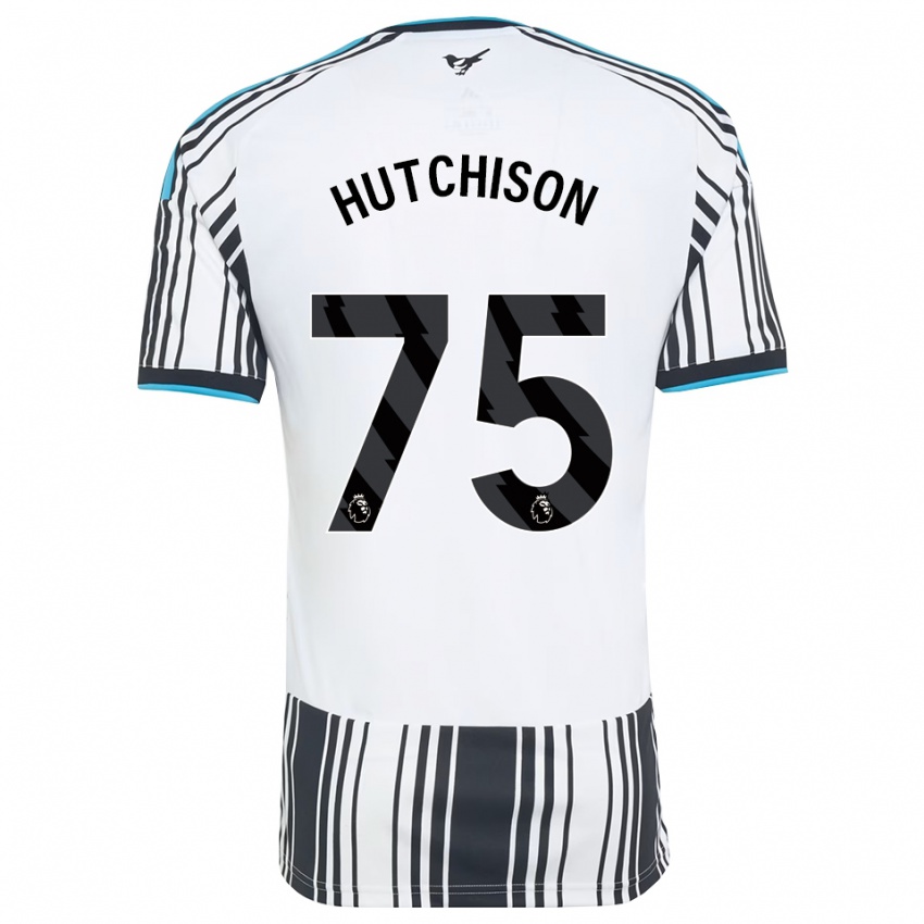 נשים Alfie Hutchison #75 כחול שמיים שחור לבן ג'רזי ביתית 2026/27 חולצה קצרה