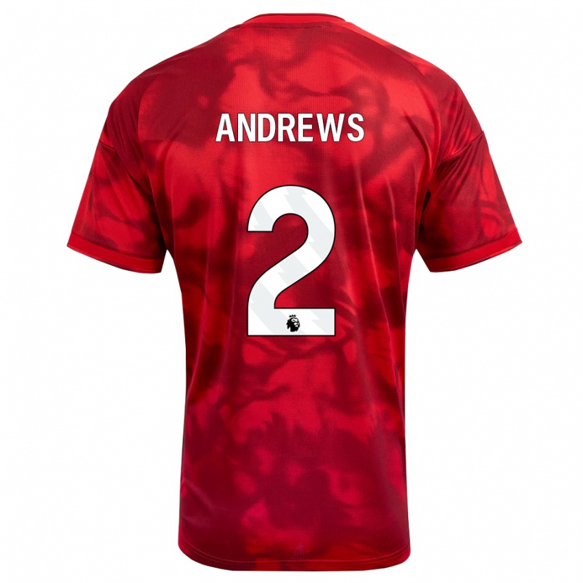נשים Harvey Andrews #2 ארגמן לבן ג'רזי ביתית 2026/27 חולצה קצרה