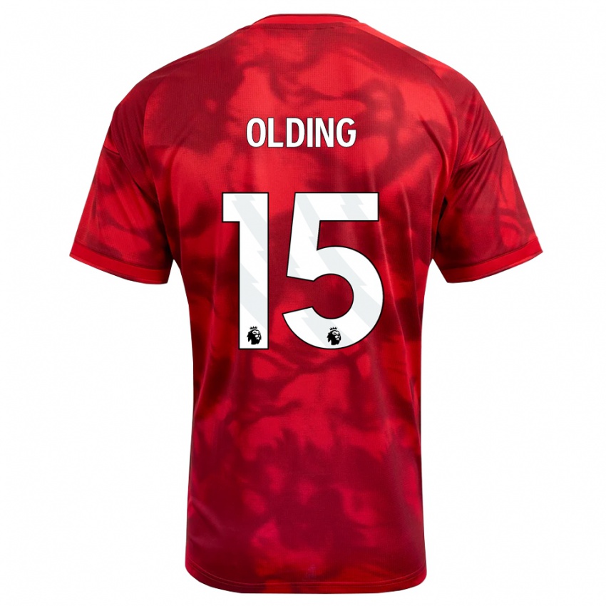 נשים Hollie Olding #15 ארגמן לבן ג'רזי ביתית 2026/27 חולצה קצרה