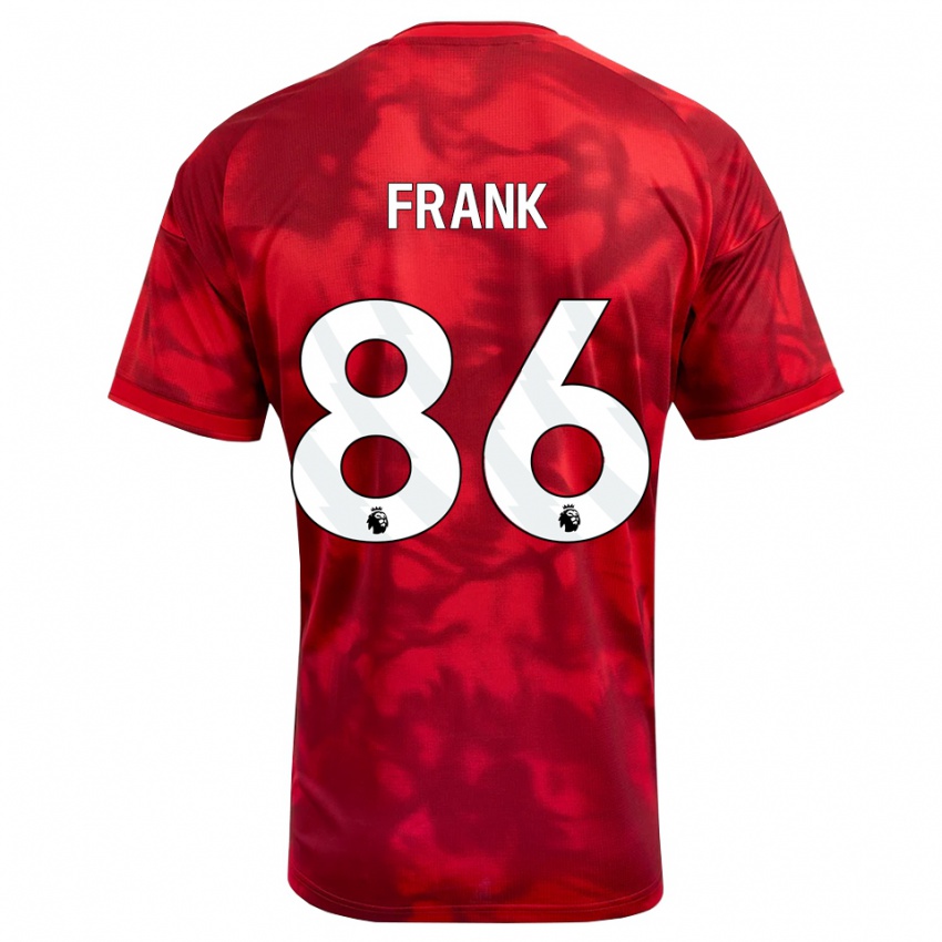 נשים Djamna Frank #86 ארגמן לבן ג'רזי ביתית 2026/27 חולצה קצרה