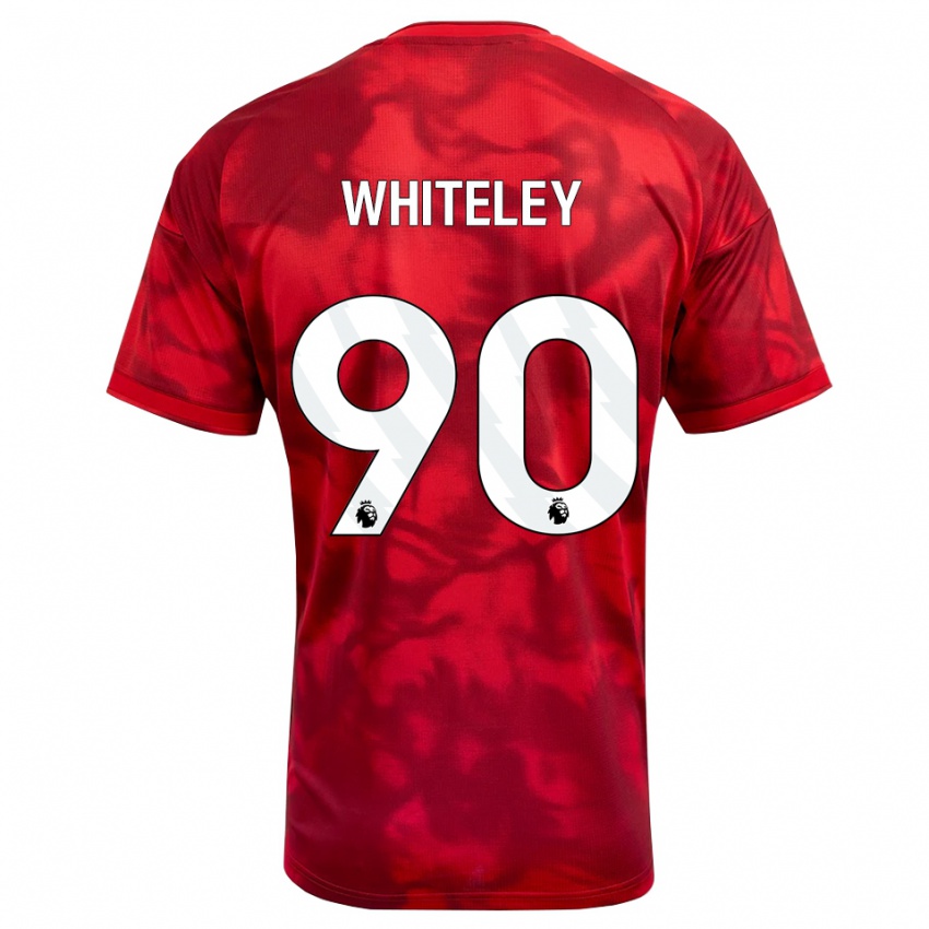 נשים Jonathan Whiteley #90 ארגמן לבן ג'רזי ביתית 2026/27 חולצה קצרה