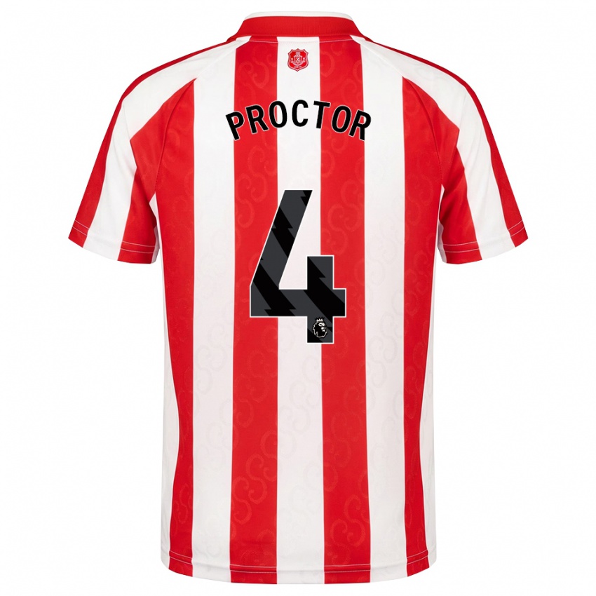 נשים Tom Proctor #4 אדום לבן שחור ג'רזי ביתית 2026/27 חולצה קצרה