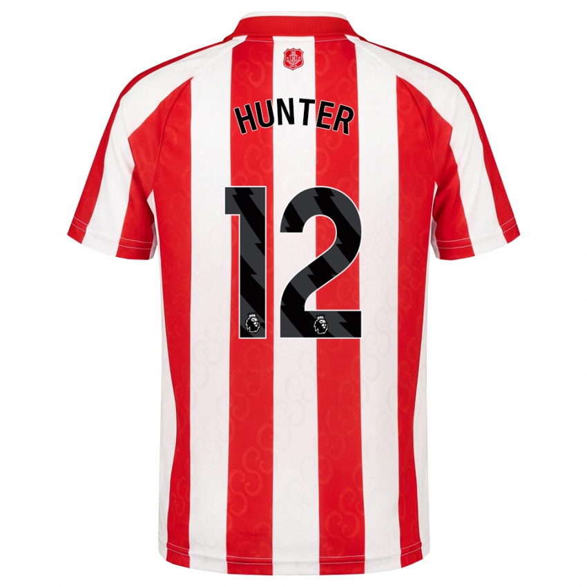נשים Harry Hunter #12 אדום לבן שחור ג'רזי ביתית 2026/27 חולצה קצרה
