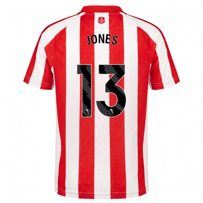 נשים Josh Jones #13 אדום לבן שחור ג'רזי ביתית 2026/27 חולצה קצרה