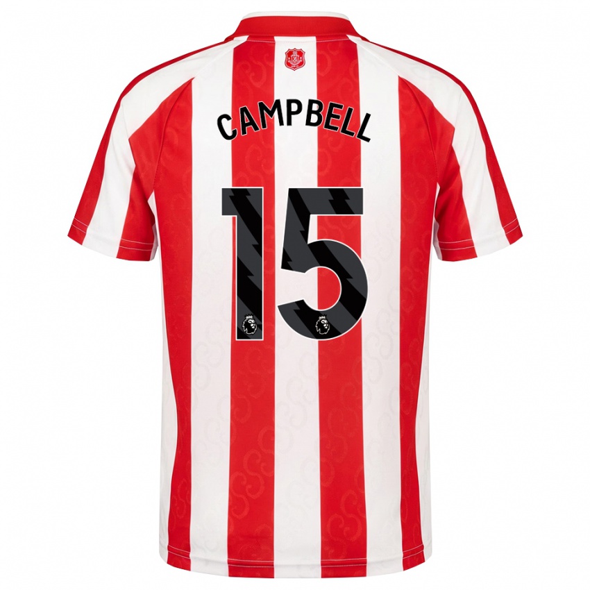נשים Lewis Campbell #15 אדום לבן שחור ג'רזי ביתית 2026/27 חולצה קצרה
