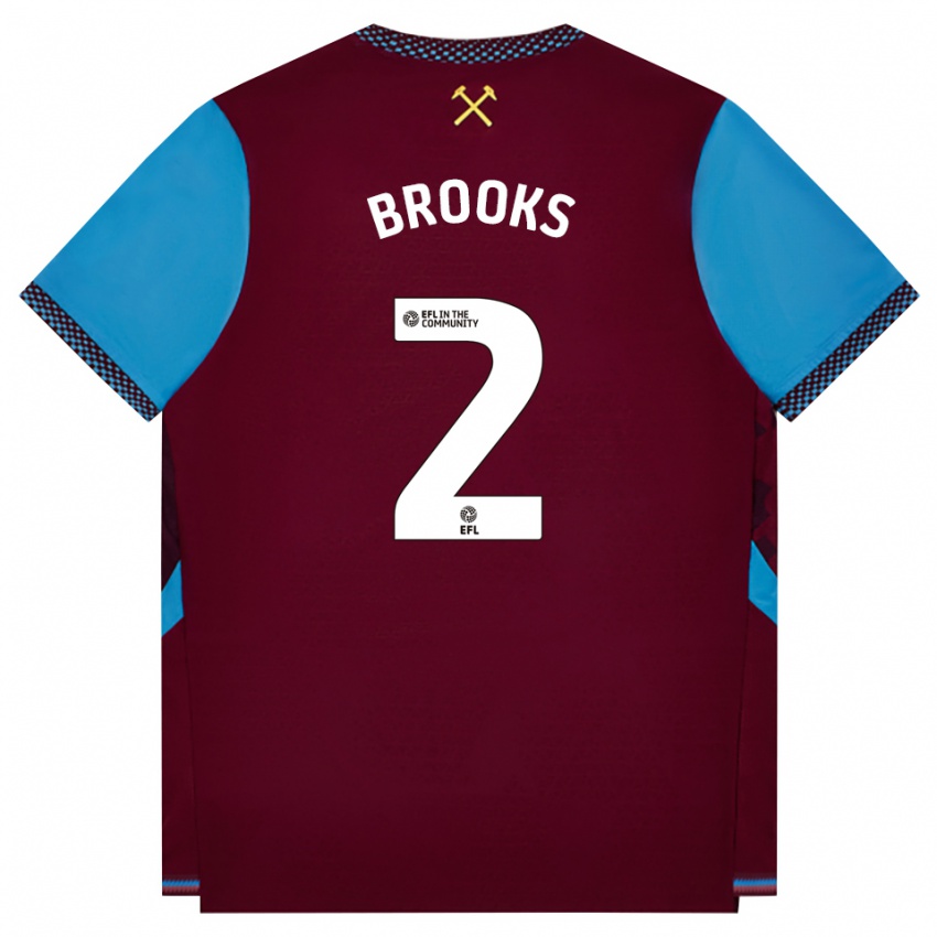 נשים Connor Brooks #2 בורדו כחול קורנפלאוור ג'רזי ביתית 2026/27 חולצה קצרה