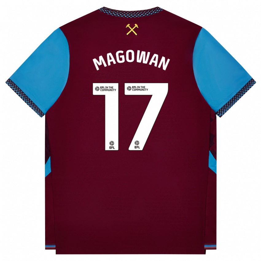נשים Zak Magowan #17 בורדו כחול קורנפלאוור ג'רזי ביתית 2026/27 חולצה קצרה