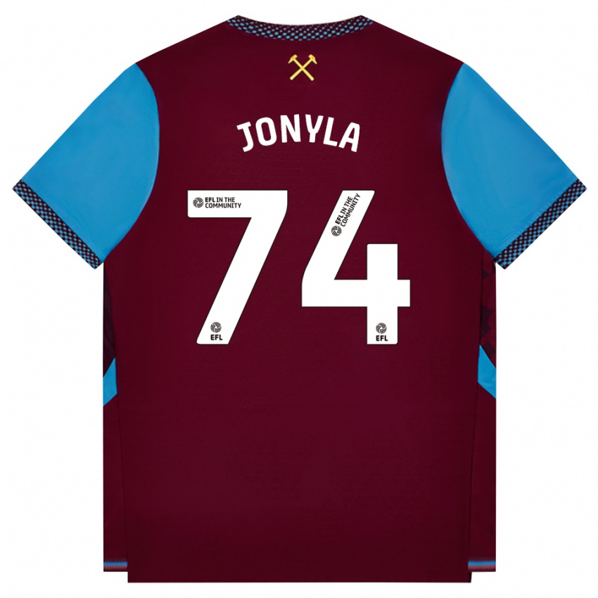 נשים Tomas Jonyla #74 בורדו כחול קורנפלאוור ג'רזי ביתית 2026/27 חולצה קצרה