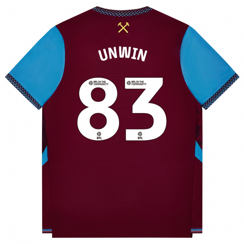 נשים Jonathan Unwin #83 בורדו כחול קורנפלאוור ג'רזי ביתית 2026/27 חולצה קצרה