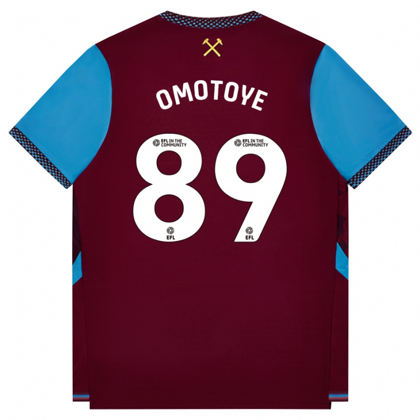 נשים Tyrone Omotoye #89 בורדו כחול קורנפלאוור ג'רזי ביתית 2026/27 חולצה קצרה