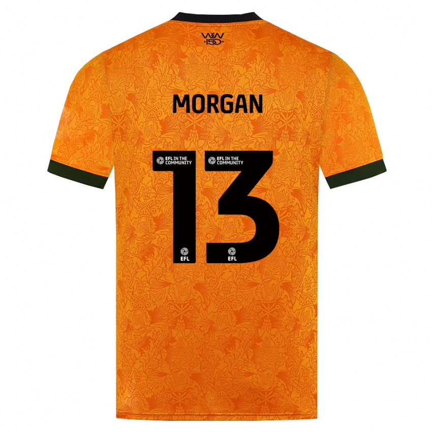 נשים Bobby Morgan #13 כתום שחור ג'רזי ביתית 2026/27 חולצה קצרה