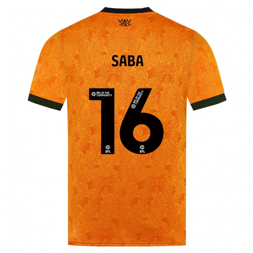 נשים Elliot Saba #16 כתום שחור ג'רזי ביתית 2026/27 חולצה קצרה