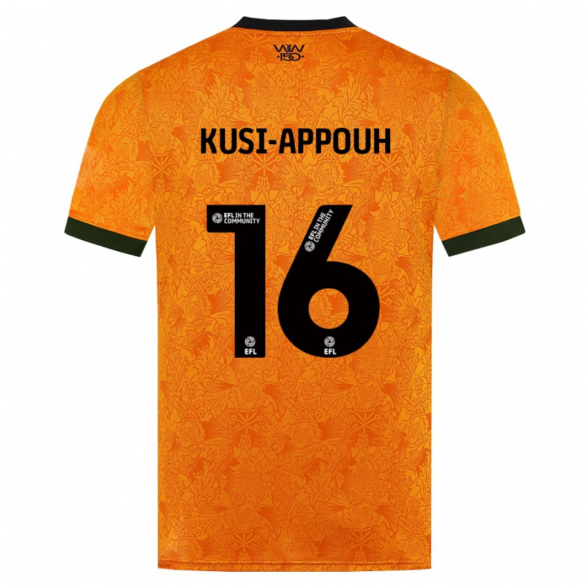 נשים Kenzo Kusi-Appouh #16 כתום שחור ג'רזי ביתית 2026/27 חולצה קצרה
