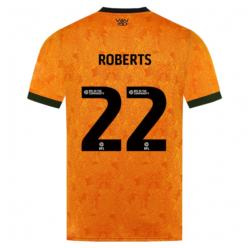 נשים Beth Roberts #22 כתום שחור ג'רזי ביתית 2026/27 חולצה קצרה