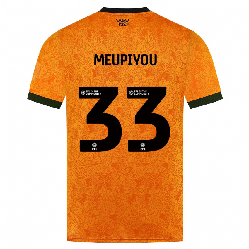 נשים Bastien Meupiyou #33 כתום שחור ג'רזי ביתית 2026/27 חולצה קצרה