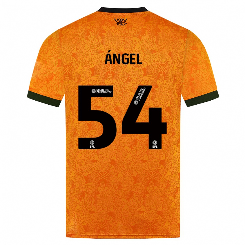 נשים Dani Ángel #54 כתום שחור ג'רזי ביתית 2026/27 חולצה קצרה