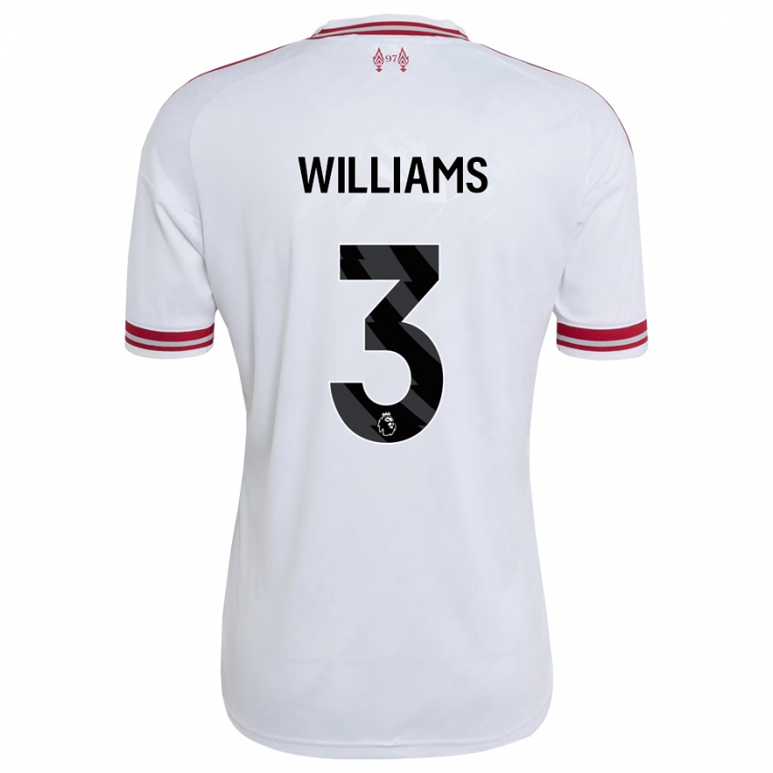 נשים Cameron Williams #3 אדום לבן הרחק ג'רזי 2026/27 חולצה קצרה