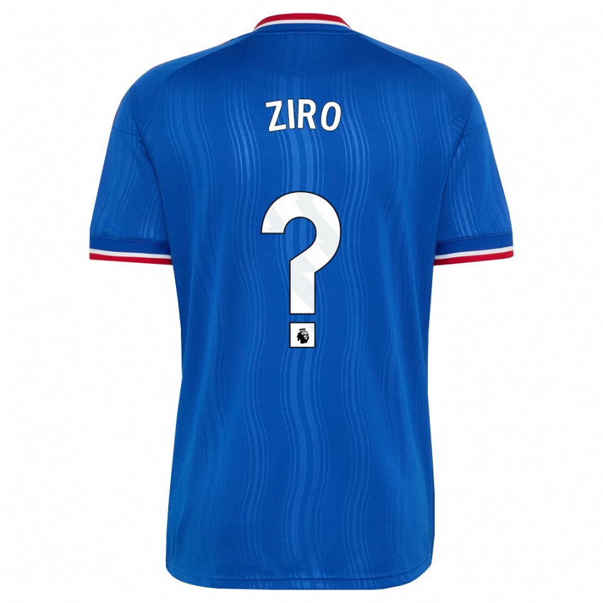 נשים Emmanuel Ziro #0 כחול לבן אדום הרחק ג'רזי 2026/27 חולצה קצרה