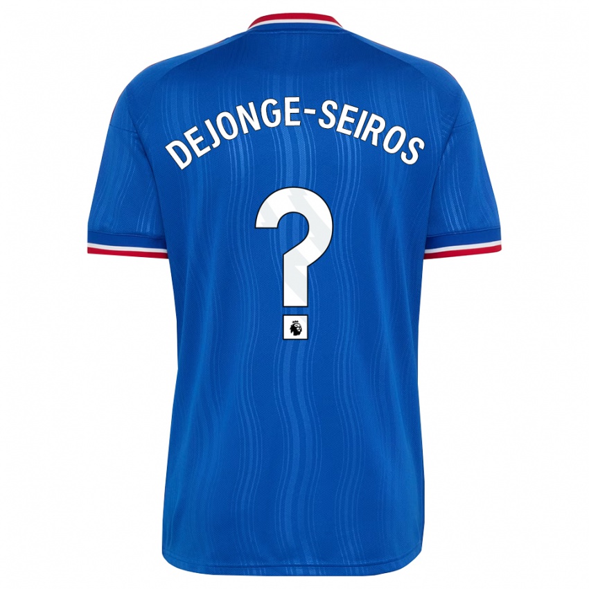 נשים Edson Dejonge-Seiros #0 כחול לבן אדום הרחק ג'רזי 2026/27 חולצה קצרה