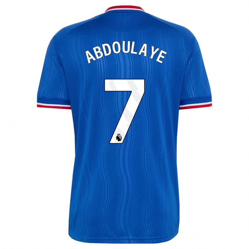 נשים Douka Abdoulaye #7 כחול לבן אדום הרחק ג'רזי 2026/27 חולצה קצרה