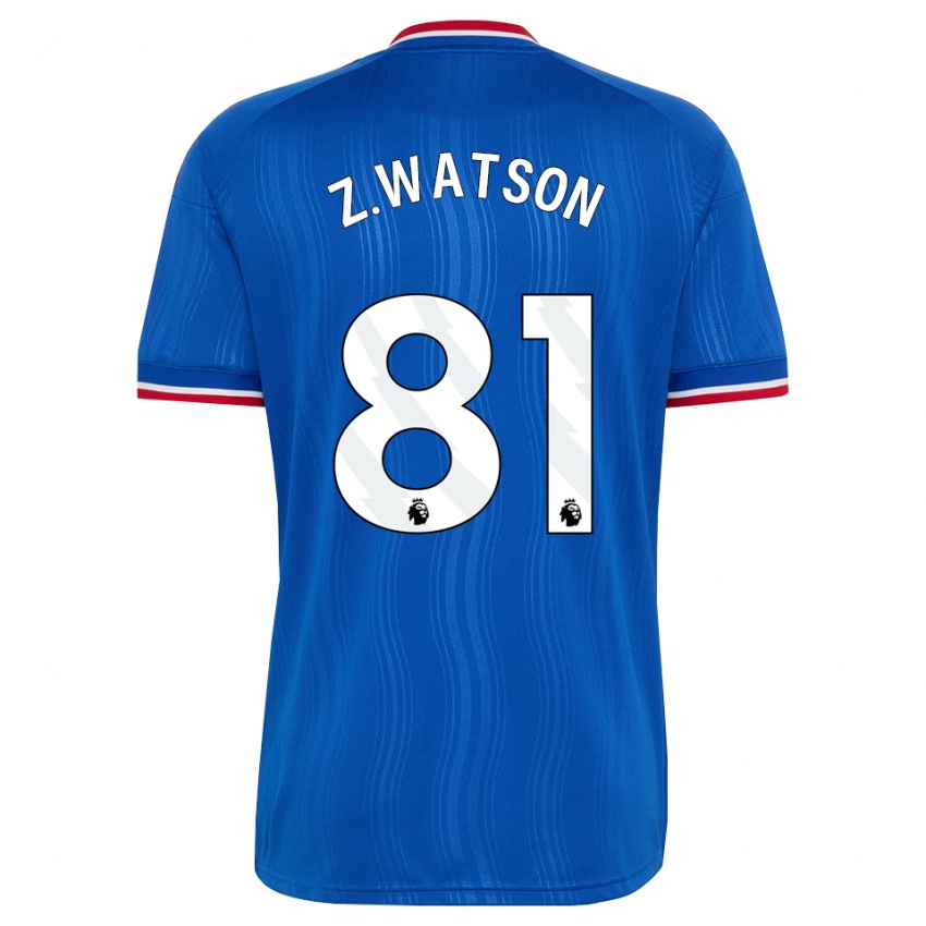 נשים Zac Watson #81 כחול לבן אדום הרחק ג'רזי 2026/27 חולצה קצרה