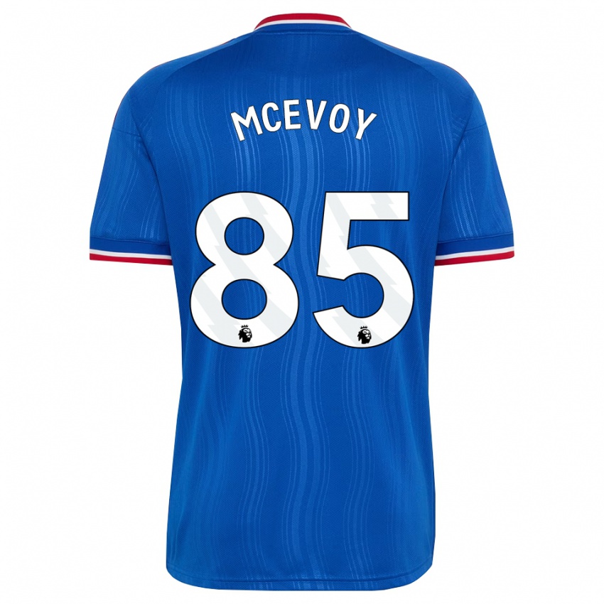 נשים Jay Mcevoy #85 כחול לבן אדום הרחק ג'רזי 2026/27 חולצה קצרה