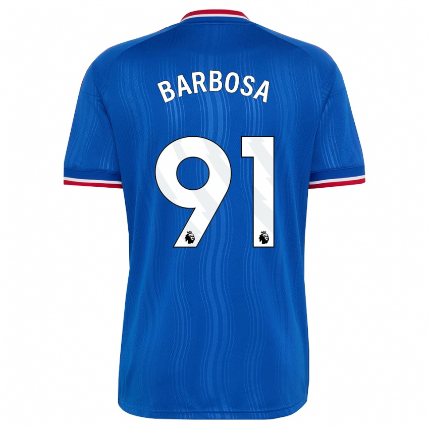 נשים Neithan Barbosa #91 כחול לבן אדום הרחק ג'רזי 2026/27 חולצה קצרה