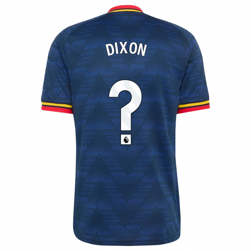 נשים Danny Dixon #0 כחול חצות צהוב אדום הרחק ג'רזי 2026/27 חולצה קצרה