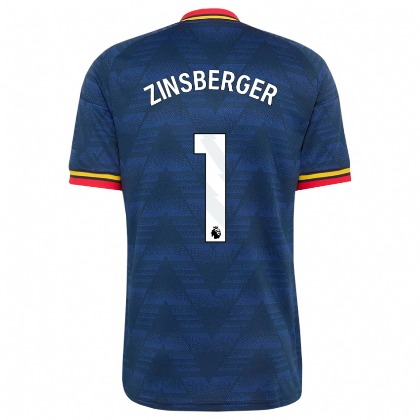נשים Manuela Zinsberger #1 כחול חצות צהוב אדום הרחק ג'רזי 2026/27 חולצה קצרה