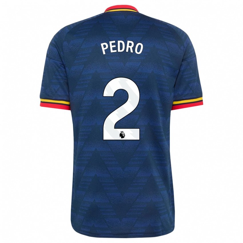 נשים Angelinou Pedro #2 כחול חצות צהוב אדום הרחק ג'רזי 2026/27 חולצה קצרה