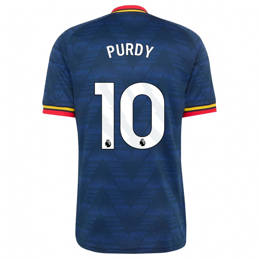 נשים Charlie Purdy #10 כחול חצות צהוב אדום הרחק ג'רזי 2026/27 חולצה קצרה
