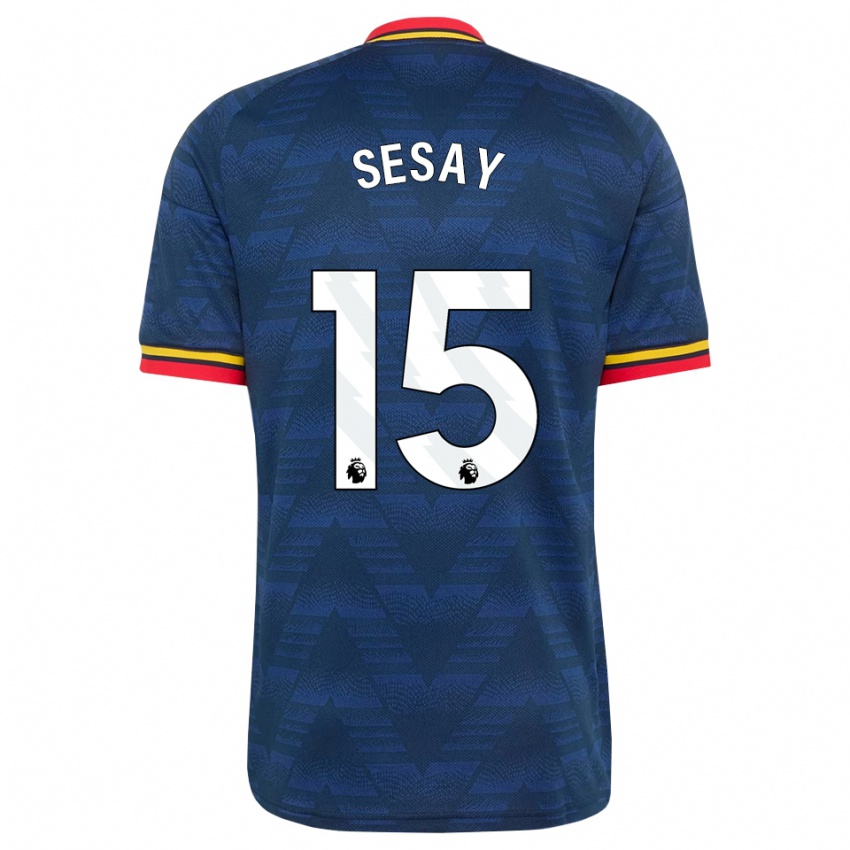 נשים Joshua Sesay #15 כחול חצות צהוב אדום הרחק ג'רזי 2026/27 חולצה קצרה