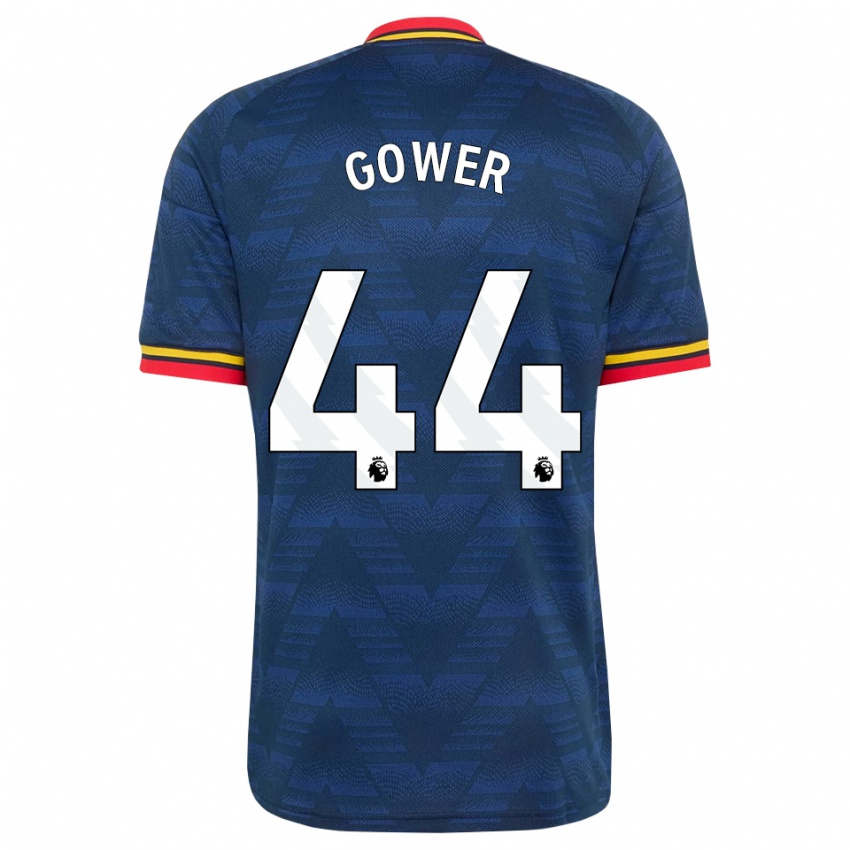 נשים Jimi Gower #44 כחול חצות צהוב אדום הרחק ג'רזי 2026/27 חולצה קצרה