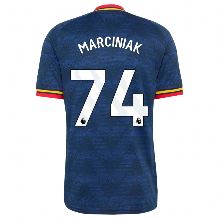 נשים Alex Marciniak #74 כחול חצות צהוב אדום הרחק ג'רזי 2026/27 חולצה קצרה