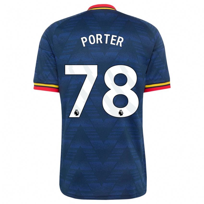 נשים Jack Porter #78 כחול חצות צהוב אדום הרחק ג'רזי 2026/27 חולצה קצרה