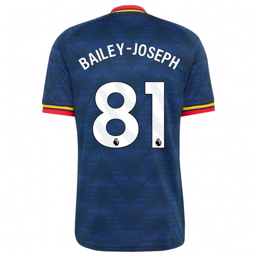 נשים Brando Bailey-Joseph #81 כחול חצות צהוב אדום הרחק ג'רזי 2026/27 חולצה קצרה