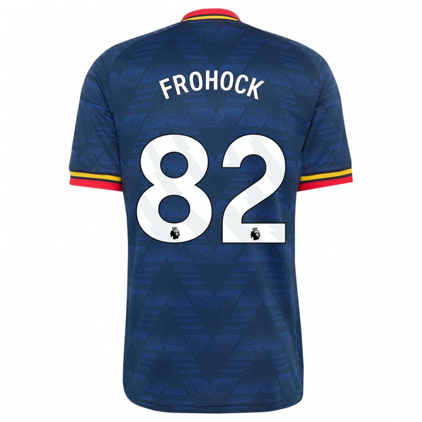 נשים Marley Frohock #82 כחול חצות צהוב אדום הרחק ג'רזי 2026/27 חולצה קצרה