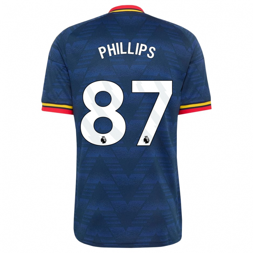 נשים Bowen Phillips #87 כחול חצות צהוב אדום הרחק ג'רזי 2026/27 חולצה קצרה