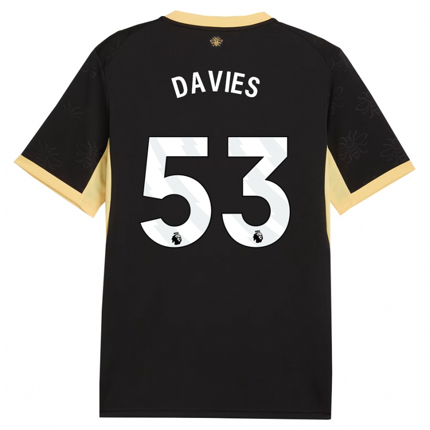 נשים Mayzee Davies #53 שחור צהוב הרחק ג'רזי 2026/27 חולצה קצרה